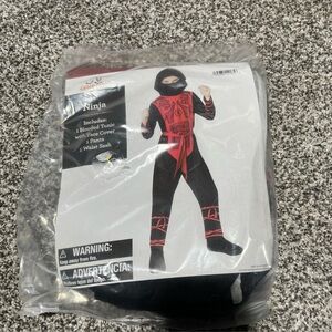 Celebrate Red Ninja Costume~Medium 8 NWT~Halloween Unisex kids